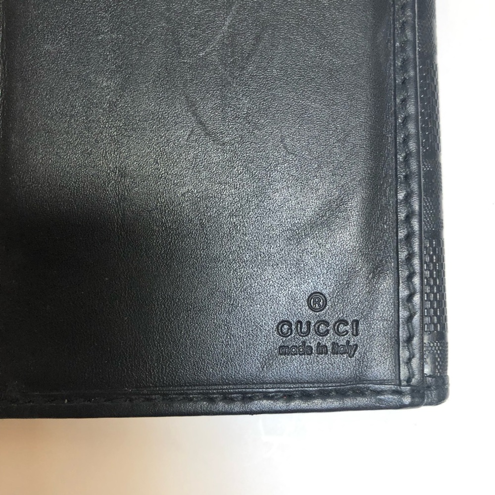 Gucci AUTHENTIC Black Leather Long Wallet EUC - Picture 7 of 16